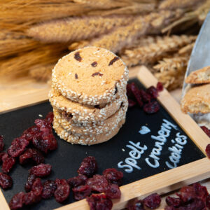 Spelt haver cranberry cookie